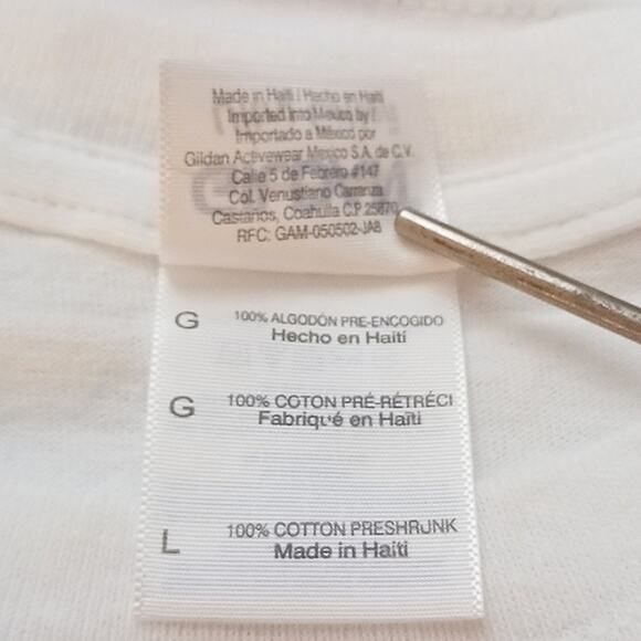 SAN DIEGO T-Shirt Mens Sz L WHITE Crewneck American Flag GRATEFUL Patriotic Flag - Picture 8 of 12